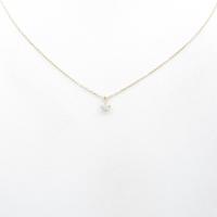 K18YG ソリティア ダイヤモンドネックレス