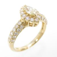 K18YG ダイヤモンドリング