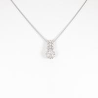 K18WG ダイヤモンドネックレス