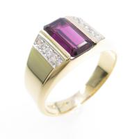 K18YG／K18WG ガーネットリング