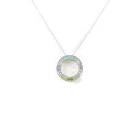 K18WG カラーストーンネックレス