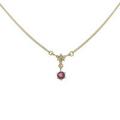 K18YG ルビーネックレス
