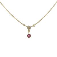 K18YG ルビーネックレス