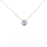 ヴァンドーム フラワー カラーストーンネックレス