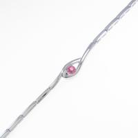 K18WG トルマリンブレスレット