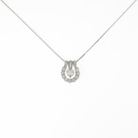 プラチナダイヤモンドネックレス 0．502ct・I・VVS2・GOOD