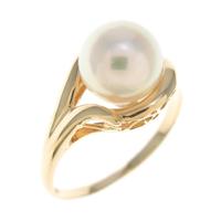 K18YG アコヤパールリング