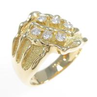 K18YG ダイヤモンドリング