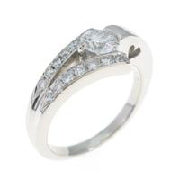 プラチナダイヤモンドリング 0．402ct・D・SI1・VG