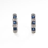 K18WG サファイヤピアス