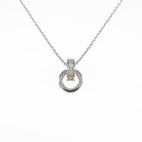 K18WG ダイヤモンドネックレス