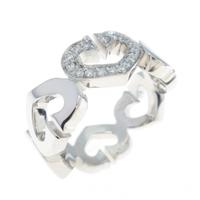 カルティエ Cハート 1P リング