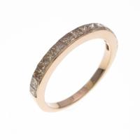 K18PG ハーフエタニティ ダイヤモンドリング