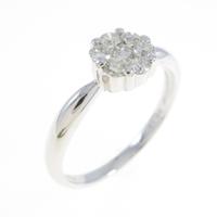 K18WG ダイヤモンドリング