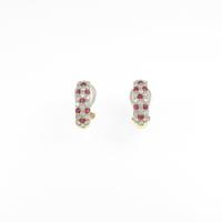 K18YG ルビーイヤリング