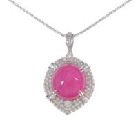 PT／K18WG ルビーネックレス