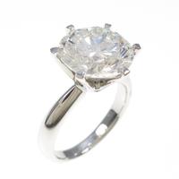 【リメイク】プラチナダイヤモンドリング 5．056ct・H・SI2・GOOD
