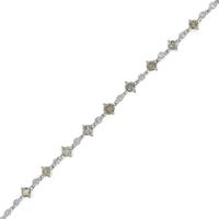 K18WG ダイヤモンドブレスレット