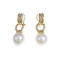 K18YG シロチョウパールイヤリング