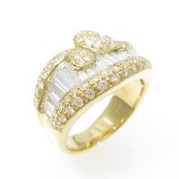 K18YG ダイヤモンドリング