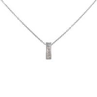 K18WG ダイヤモンドネックレス