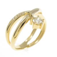 K18YG ダイヤモンドリング