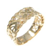 K18YG ダイヤモンドリング