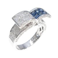 K18WG サファイヤリング