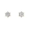 K18YG／ST ダイヤモンドピアス 0．301ct・0．335ct・H・SI1?2・VG
