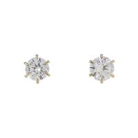 K18YG／ST ダイヤモンドピアス 0．301ct・0．335ct・H・SI1?2・VG