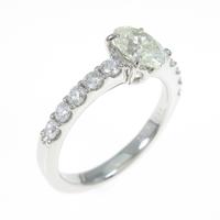 【リメイク】プラチナダイヤモンドリング 0．718ct・VLY・VS2・オーバルカット