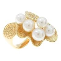 K18YG アコヤパールリング