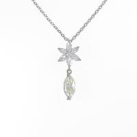 プラチナダイヤモンドネックレス 1．007ct・L・SI2・マーキスカット