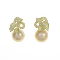 K18YG シロチョウパールピアス