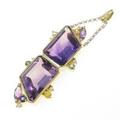 K18YG／K18WG アメジストペンダント
