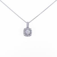 【リメイク】プラチナダイヤモンドネックレス 0．304ct・D・VVS1・VG