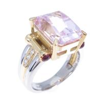 PT／K18YG クンツァイトリング