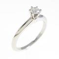ティファニー クラシックソリティア リング 0．19ct・G・VVS1・3EXT
