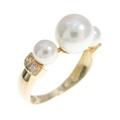 K18YG アコヤパールリング