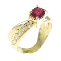 K18YG ルビーリング