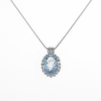 PT アクアマリンネックレス