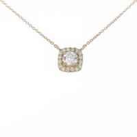 【リメイク】K18YG ダイヤモンドネックレス 0．310ct・F・SI1・VG