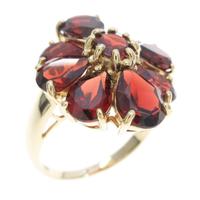 K18YG ガーネットリング