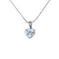 PT ハート ブルートパーズネックレス