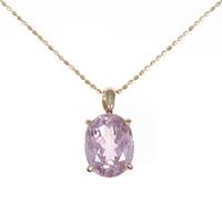 K18PG クンツァイトネックレス