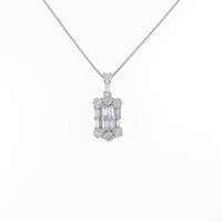 K18WG ダイヤモンドネックレス