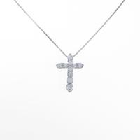 PT クロス ダイヤモンドネックレス