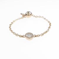 K18PG ダイヤモンドリング