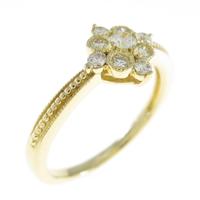 K18YG ダイヤモンドリング