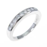 ティファニー ハーフサークル チャネルセッティング リング